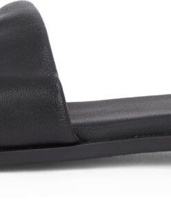 Tommy Hilfiger Sandales plates en cuir femme avec logo Th et hardware Fw0fw08806