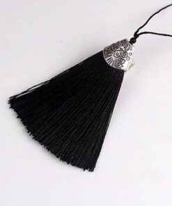 WANM Bijoux Décoratif Frange Gland Pendentif Boucles d'Oreilles Soie Coloré Pour La Fabrication De Bijoux À Bricoler Soi