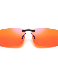 ZYEKIU Anti-Lumière Bleue Clip pour Lunettes de Soleil, Silicium Double-Face 180° Retournable - Compatible avec Toutes l