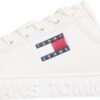 Titre SEO optimisé : Tommy Jeans Baskets Compensées Femme Logo Basses - Chaussures hautes en couleur pour le bureau et l