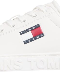 Titre SEO optimisé : Tommy Jeans Baskets Compensées Femme Logo Basses - Chaussures hautes en couleur pour le bureau et l