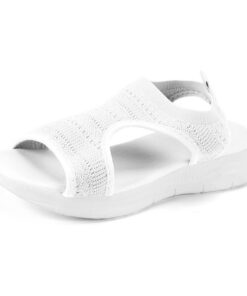 PAIDAXING Sandales avec soutien de la voûte plantaire pour femme - Chaussures de marche orthopédiques lavables - Sandale