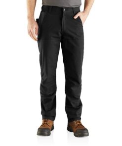 Carhartt Steel Rugged Flex Pantalon de Travail Doublé À L’Avant Coupe Décontractée Homme pour Travail Intense