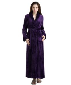 Robe de chambre longue en pelucheGeneric pour femme winter chaud