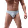 Lingerie Masculine Sport Confortable Respirant Taille Élastique Hommes TenueSexyGlace-SoieCouleurPatchworkCaleçon