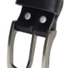 Fa.Volmer Boucle de ceinture de rechange en cuir noir(unique) pour homme type #10125 - Style et Durabilité