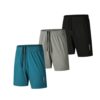 Shorts de sport Fovdtaa pour homme - séchage rapide - gym - course à pied - entraînement - lot de 3