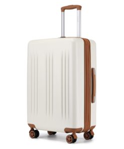 Kono Valise Extensible Rigide avec Roues Silencieuses et Serrure TSA (63L, 65 cm) - Valise Moyenne en ABS et PC pour Voy