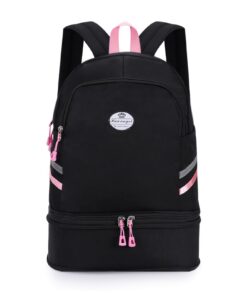 Sac à Dos HUA ANGEL Femme Imperméable Pliable & Extensible pour Sport et Voyage - 20-30L - Avec Compartment à Chaussures