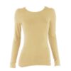 Charmoni Pull sous Pull Femme Beige - Taille Unique 38 - Léger et Extensible