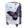 Valise Grande CELIMS Blanc | Polycarbonates 75 x 48 x 29 cm | Cadenas TSA | 4 Roulettes Doubles