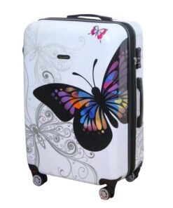 Valise Grande CELIMS Blanc | Polycarbonates 75 x 48 x 29 cm | Cadenas TSA | 4 Roulettes Doubles