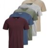 T-shirt Jack & Jones uni-color rond pour homme dès l'été