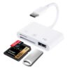 Lecteur de Carte SD USB C pour iPhone 15 Pro, MacBook et Galaxy S20/S21 - Adaptateur Vers Micro SD/SDXC/SDHC USB OTG - M