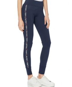 Tommy Hilfiger Legging Femme Élastique Confortable pour Sport et Quotidien - Tissu Étiré Haut de Gamme