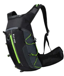 KBOLAE Sac à dos de vélo de montagne pour sports de plein air - Noir + vert pour amateurs de montagne - Idéal pour l'esc
