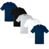Fruit of the Loom Heavy Cotton Tee Shirt Homme - Lot de 5 - OEKO-TEX STANDARD 100 - Taille Unique - Mode de Garçon