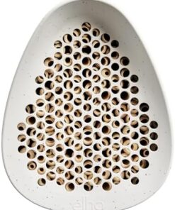 Elho Essential Hôtel pour Abeilles 18cm - 100% Plastique Recyclé - L18 x B21.1 x H23 cm Gris