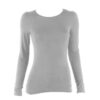 Charmoni Pull sous Pull t Shirt Femme Gris - Taille Unique 38 - Coupe Classique et Léger