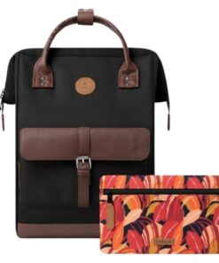 Cabaïa Sac à Dos Adventurer Déperlant pour Homme et Femme - Noir
