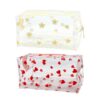 JIHUOO Lot de 2 Trousses de Maquillage Transparentes pour Femmes - Très Imperméables et Joliment Conçues avec des Motifs