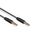 Goobay 63826 Câble Audio AUX |5 mm Stéréo - Câble Slim 1 m | Été Idéal pour Musicien | Haut Son Garanti | Noir