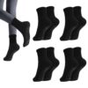 AOOWU Chaussettes Yoga Femme Antidérapantes, Pour Femmes Entraînement et Sport, Taille 35-42 - 4 Paires Chaussettes de S