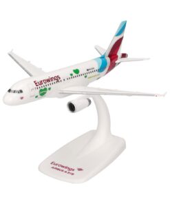 Herpa Modèle d'avion Eurowings Airbus A319 Styrie, 1:200, Collectionneurs, Usage en Intérieur, Support Included, Plastiq