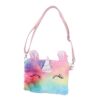 Paquet Licorne en Peluche Hemobllo Bandoulière Arc-en-Ciel pour Enfants Garçons et Filles Compact Coloré Usage Quotidien
