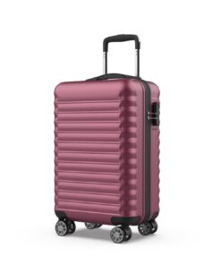 NUMADA Bagage Cabine ABS résistante légère avec combinaison 20" | 53x33,5x22cm Bordeaux