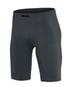 Cexiakong Lot de 3 shorts de compression pour homme seche rapidement - Idéal pour cyclisme - Doux et léger - Poche pour