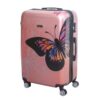 Valise Grande CELIMS | Valise en Polycarbonates | 4 Roulettes Doubles | Cadenas TSA | Rose Gold