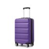 Kono Valise de Cabine Légère TSA 4 Roues Pivotantes Robustes 20" Violet