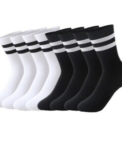 Chaussettes Chauves-Souris HAGOT Homme Lot de 4, Chaussettes Sport Femme Hautes Classiques, Chaussettes Hautes HAGOT Fem