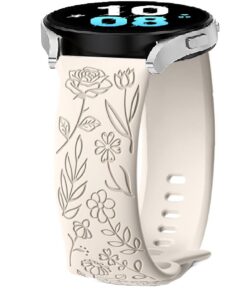 bracelet en silicat pour Garmin Venu 4 45mm/bracelet garmin vivoactive 4 22mm/bracelet de remplacement fleur pour foreru