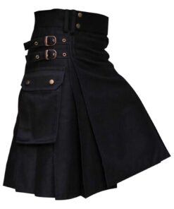 Caxndycing Kilt écossais pour hommes breathable à séchage rapide taille élastique doublure en maille cordon de serrage r