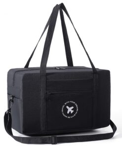 Palamea Bagage Cabine 40x20x25 Ryanair Sac de Voyage Léger et Pliable pour easyJet Noir
