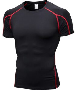 Seiveini T-Shirt Compression Homme à Manches Courtes Col Rond Respirant et Léger pour Fitness et Jogging Séchage Rapidaj