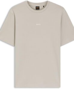 BOSS Hommes TChup T-Shirt en Coton Stretch Populaire avec Logo Contrastant pour Modes Croisière et Fitness
