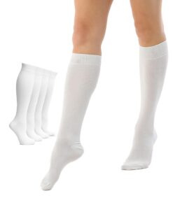 Fiera Besa Lot de 5 paires de chaussettes pour femme en bambou - Douces et élastiques - Beige clair, bleu marine, noir