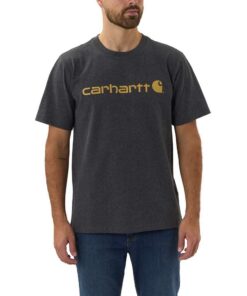 Titre SEO optimisé : Carhartt Relaxed Fit Heavyweight Short-Sleeve Logo Graphic T-Shirt Homme Hiver Promo VêtementHommeC