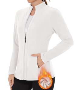 Veste polaire WOWENY femme chaude antistatique fermeture éclair course randonnée