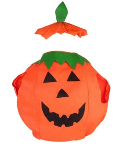 Costume de Citrouille Halloween pour Enfant - Déguisement Fête Spectacle Cosplay, Taille L