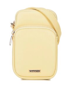 WITTCHEN Sac à bandoulière élégant pour femmes | Petit format pratique en similicuir | Fermeture zippée facile