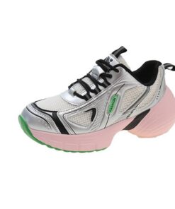 Baskets Femme Coussin Confortable Étudiant Course Respirant Casual Chaussures Augmenté Hauteur Fond Épais