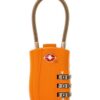 CELIMS Cadenas TSA Valise Avion | Protection Idéale pour Vos Bagages | Cadenas Orange
