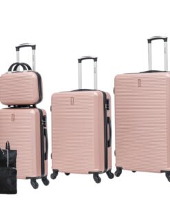 CELIMS Set de Valises 4 Pièces avec Kit Organisateur | Idéal pour Voyage en Avion | Adaptable aux Tailles Moyennes et Gr