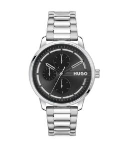 Hugo Boss Montre Analogique Multifunction à Quartz Homme Collection #Stamp - Bracelet en Cuir ou Acier Inoxydable