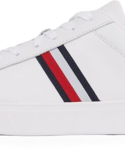 Tommy Hilfiger Baskets/Sneakers Homme Modèle SportifComfort en Cuir Noir
