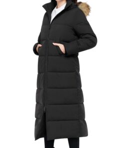 Tuopuda Manteaux Femme Long Chaud Rembourré Coupe-Vent pour Hiver Blouson Capuche Manches Longues Élément Mode Searches